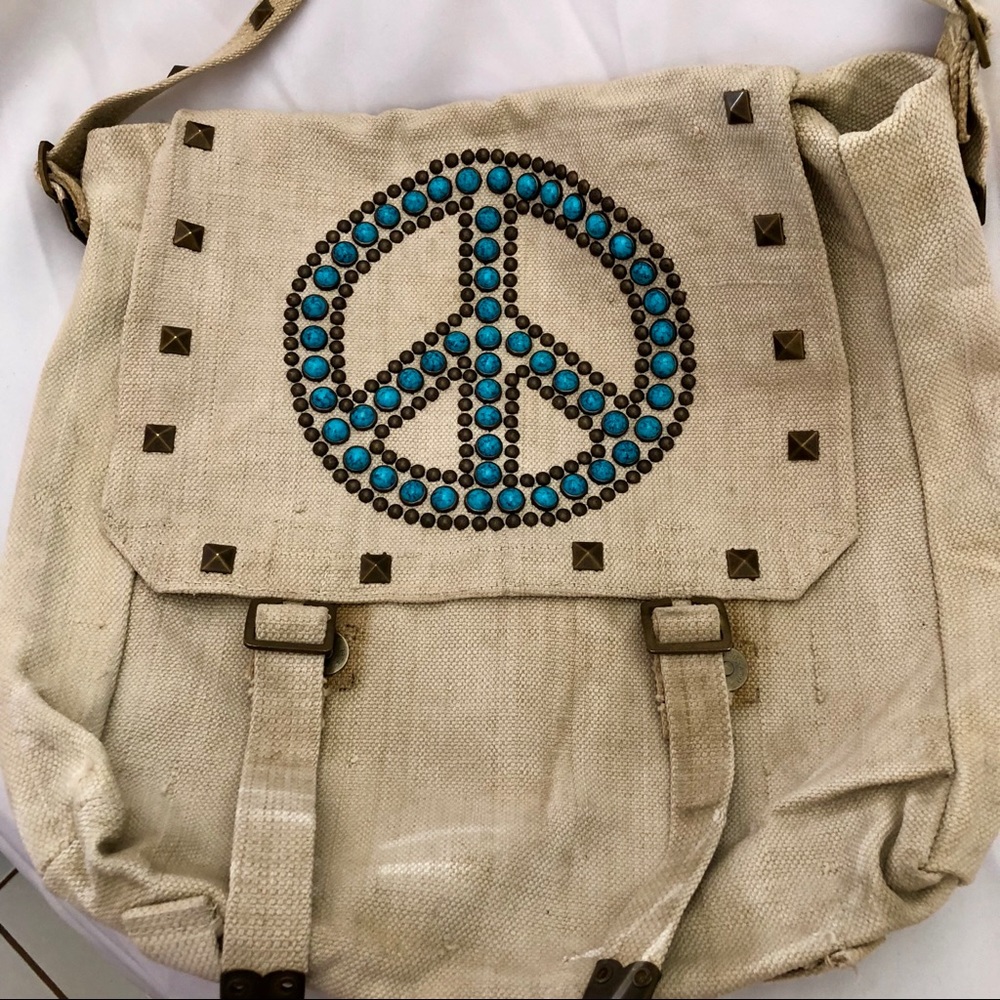 Vintage Military Canvas Messenger Bag